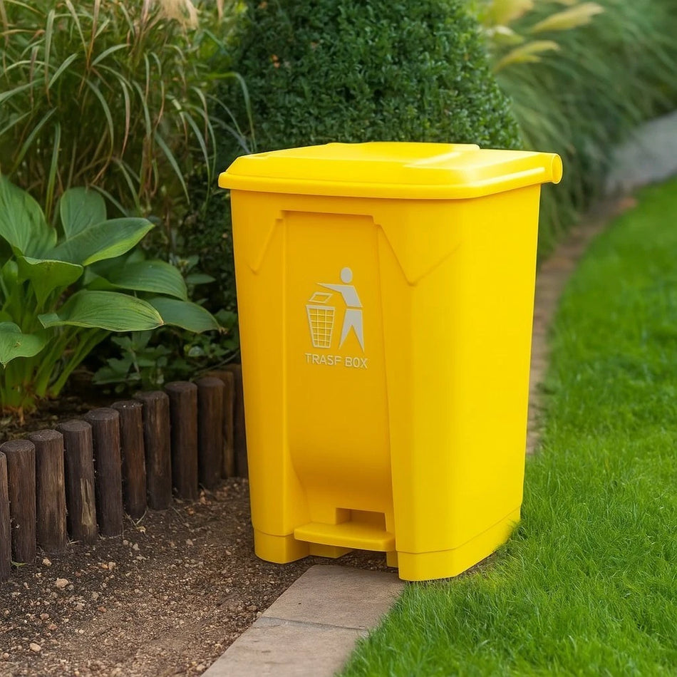 Recycling Dustbin Rubbish Pedal Bin Waste Trash Kitchen Home Office 30L 50L 80L Multiple Colours