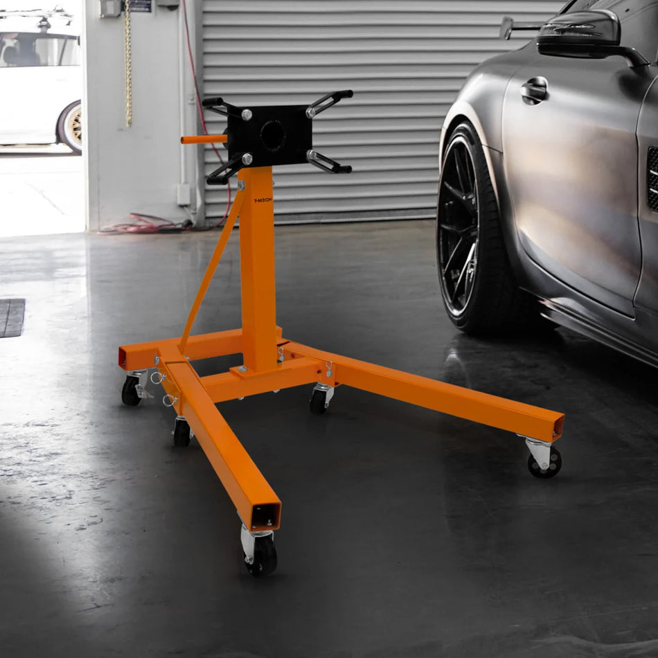 Rax-Mech 900kg Folding Engine Stand – Heavy Duty Engine Mount